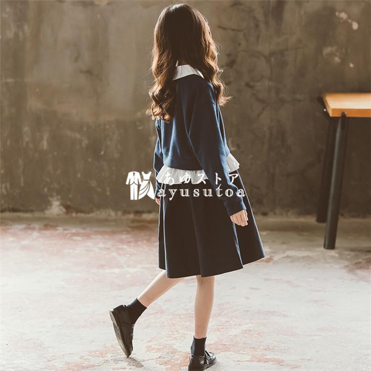 子供服 女の子 韓国子供服 セットアップ キッズ 秋服 長袖 トップス Tシャツ ワンピース ボトムス 子ども服 ジュニア おしゃれ 可愛い 中学生 新品 150cm 160cm Y アユストア 通販 Yahoo ショッピング