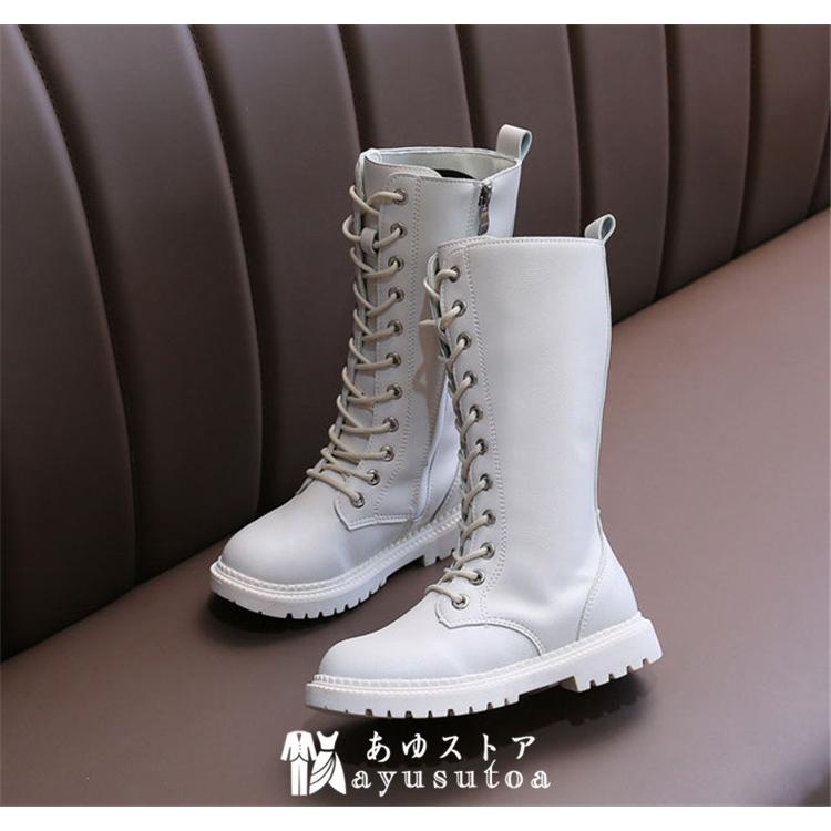 子供ブーツ キッズ 裏起毛 子供靴 女の子 ブーツ 秋冬 ロングブーツ レースアップブーツ 編み上げ シューズ サイドゴア くつ おしゃれ 可愛い 暖かい 新品 Y アユストア 通販 Yahoo ショッピング