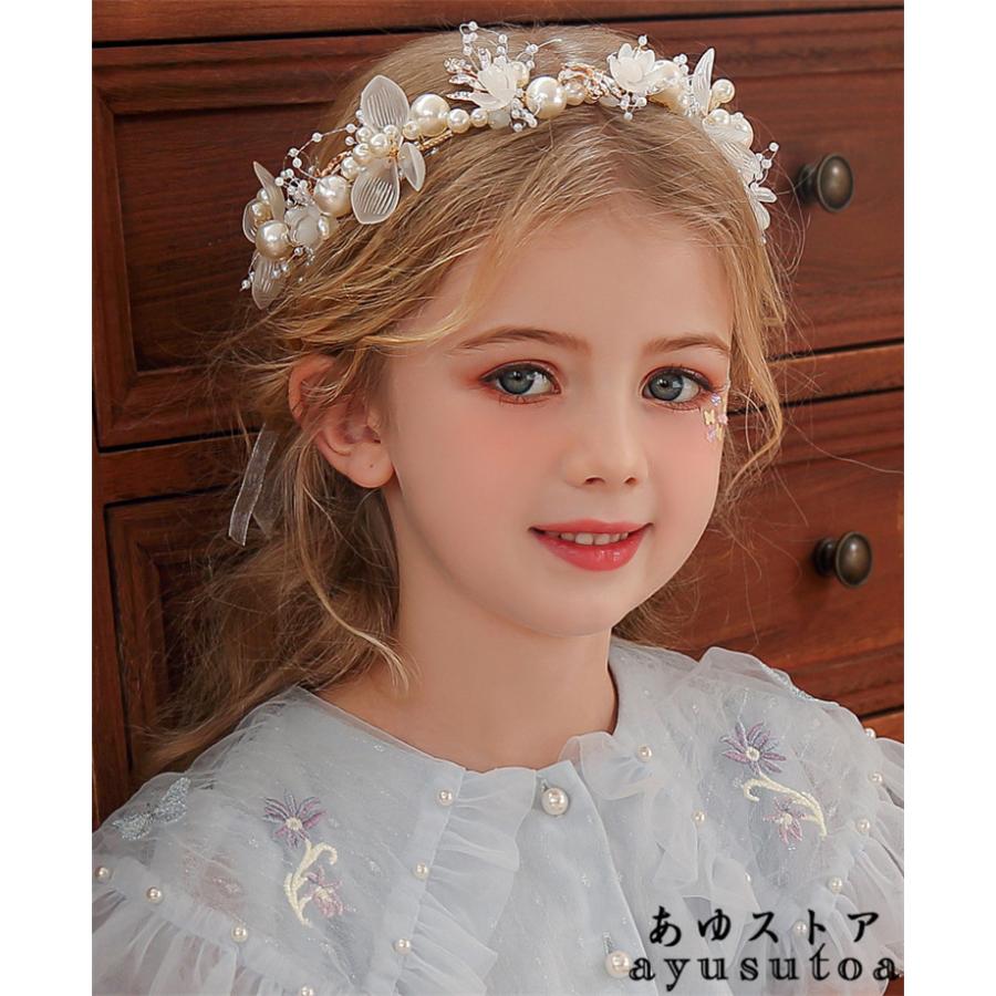 ヘアアクセサリー 子供 髪飾り キッズ ヘッドドレス 花冠 フォーマル ヘアバンド ヘアピン ティアラ かんざし ピアノ 発表会 結婚式 卒業式 可愛い おしゃれ Y4593 アユストア 通販 Yahoo ショッピング