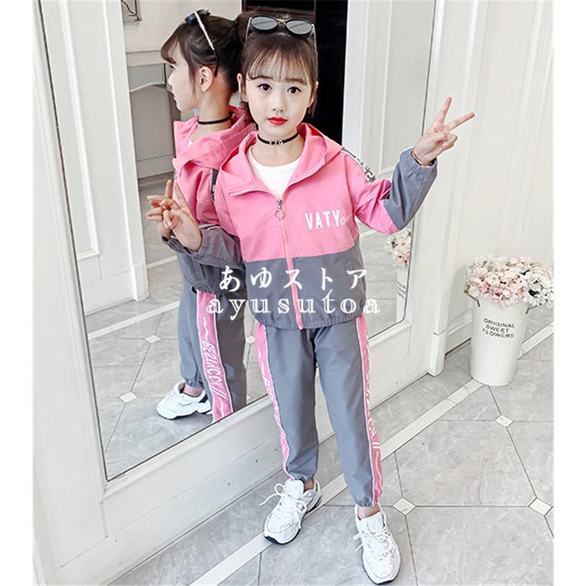 ジャージ キッズ 女子 子供ジャージ 上下 子供服 女の子 秋服 セットアップ アウター ジャケット ロングパンツ 長ズボン 韓国子ども服 ジュニア 可愛い おしゃれ Y アユストア 通販 Yahoo ショッピング