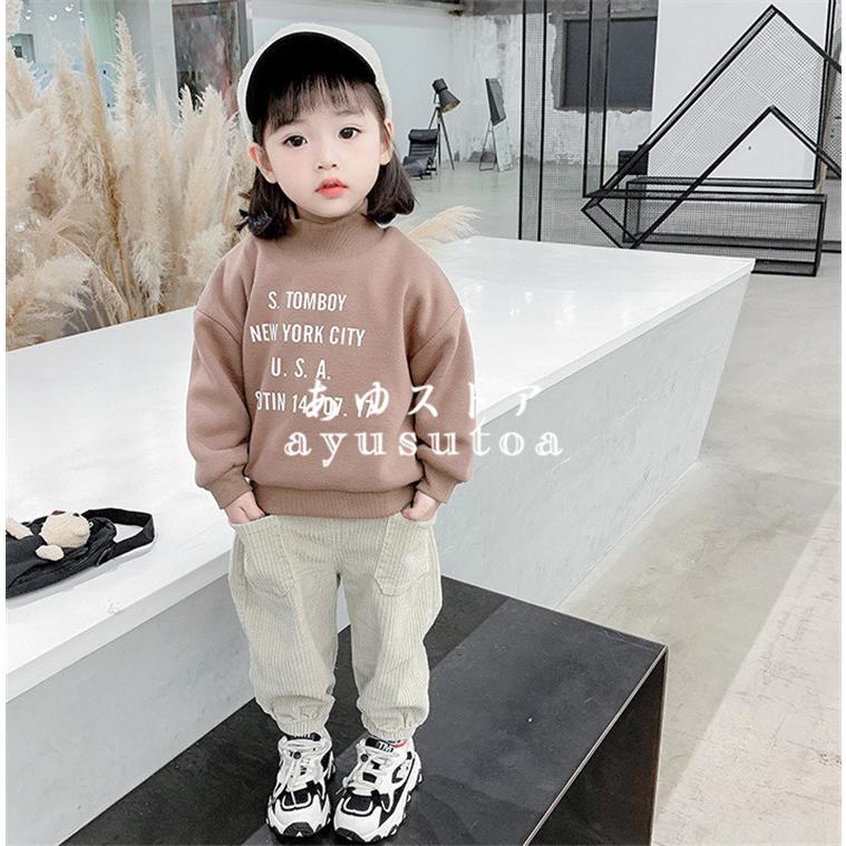 トップス キッズ 裏起毛 秋冬 子供服 女の子 男の子 長袖 Tシャツ カットソー ニットソー 韓国子供服 ジュニア ベビー服 赤ちゃん 可愛い おしゃれ 暖かい 新品 Y4594 アユストア 通販 Yahoo ショッピング