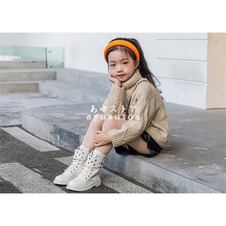 子供ブーツ キッズ 裏起毛 子供靴 女の子 秋冬 ブーツ ショートブーツ レースアップ 編み上げ シューズ サイドゴア ベビー靴 おしゃれ 可愛い 暖かい 新品 Y アユストア 通販 Yahoo ショッピング