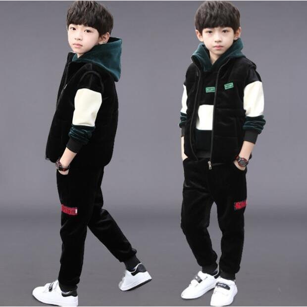 ジャージ キッズ 男子 上下 長袖 秋冬 厚手 裏起毛 子供服 セットアップ 3点セット パーカー Tシャツ 長ズボン スポーツウェア 運動着 暖かい 可愛い おしゃれ Y アユストア 通販 Yahoo ショッピング
