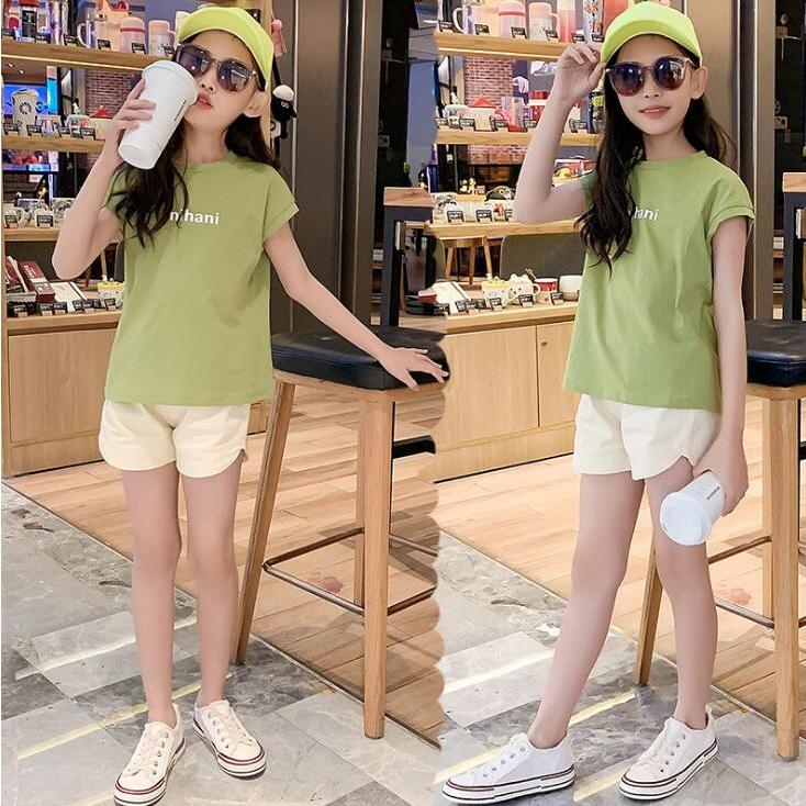 ジャージ キッズ 女子 上下 半袖 春夏 子供服 セットアップ 上下セット 2点セット Tシャツ ショートパンツ スポーツウェア 運動着 可愛い おしゃれ 新品 160cm 在庫限り