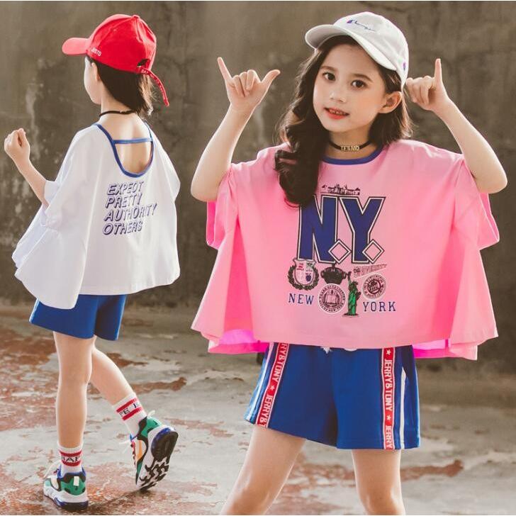 子供服 セットアップ キッズ 女の子 春夏 2点セット 上下セット Tシャツ 半袖 ロングパンツ ジャージ キッズ 運動着 おしゃれ 可愛い カジュアル 新品 150 160 Y アユストア 通販 Yahoo ショッピング