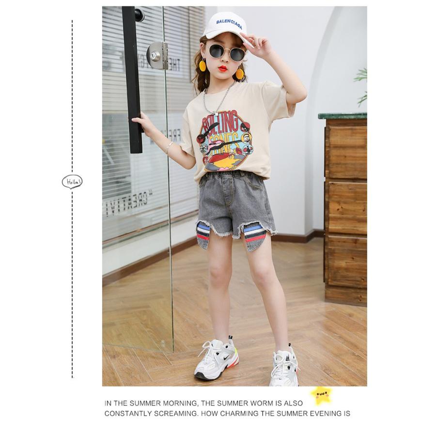 子供服 半袖 Tシャツ 2点セット 女の子 韓国子供服 キッズ ジュニア 春夏 半袖 Tシャツ 薄手 可愛い おしゃれ 通学着 新品 Y アユストア 通販 Yahoo ショッピング