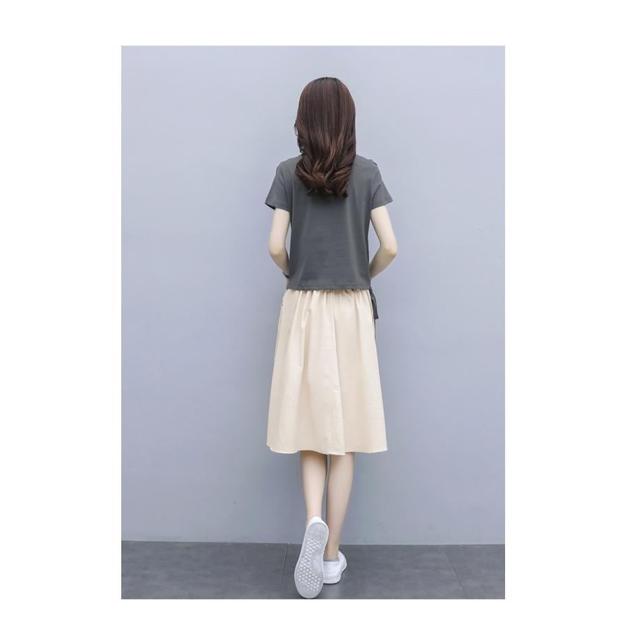 セットアップ レディース カジュアル 夏 30代 40代 きれいめ トップス 半袖 綿麻 スカート 無地 2点セット フォーマル 通勤 オシャレ 大人 上品 着痩せ 新品 Y アユストア 通販 Yahoo ショッピング