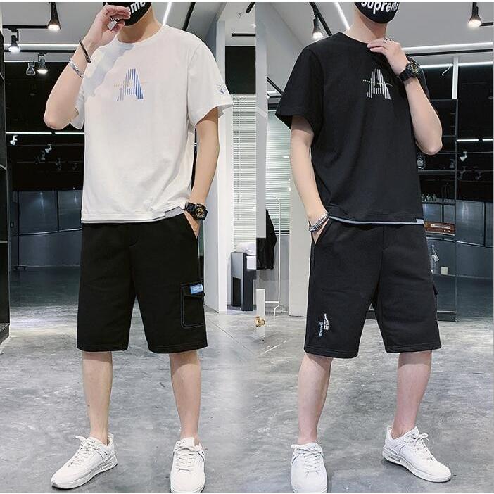 セットアップ メンズ 夏 ジャージ 上下セット スウェット 吸汗 半袖 Tシャツ 丸首 薄手 ショートパンツ スポーツ 大きいサイズ カジュアル おしやれ 新作 Y アユストア 通販 Yahoo ショッピング