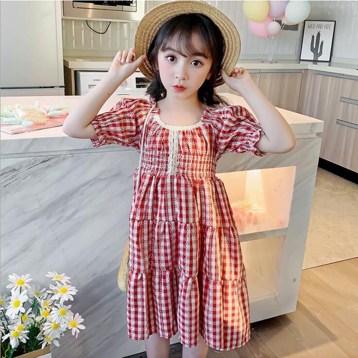 ワンピース キッズ 子供服 女の子 夏 キッズワンピース 半袖ワンピース チェック柄 フリル チュニック 子供ドレス お姫様 おしゃれ カジュアル 可愛い 新品 150 Y アユストア 通販 Yahoo ショッピング