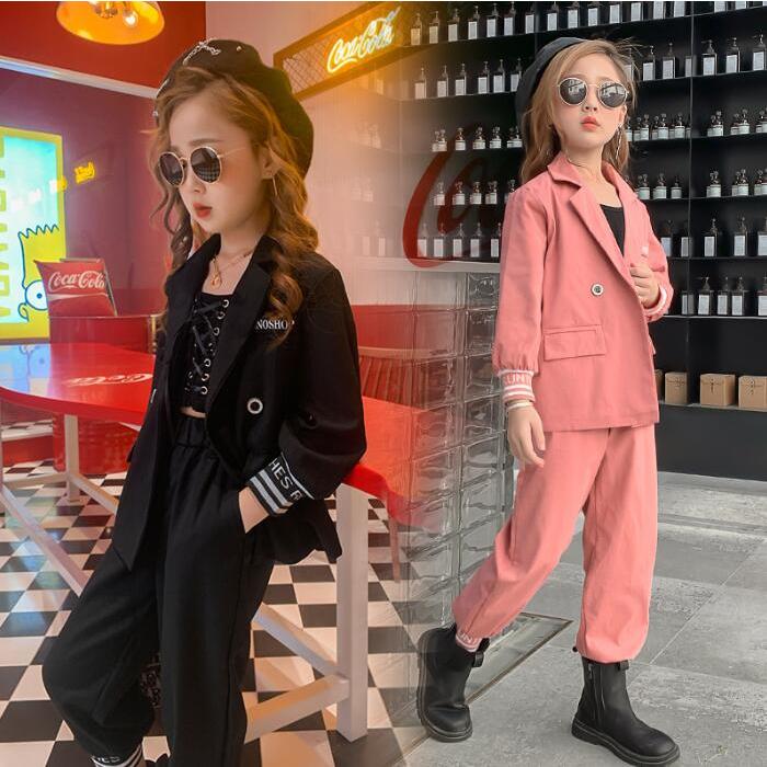 子供スーツ フォーマル 女子 子供服 セットアップ キッズ おしゃれ 長袖 春秋 2点セット アウター 長ズボン 無地 ジュニア おしゃれ 可愛い カジュアル 小学生 Y4632 アユストア 通販 Yahoo ショッピング