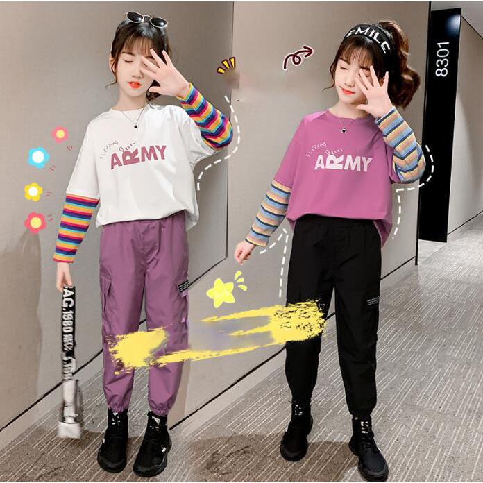 子供服 セットアップ キッズ 女の子 長袖 春秋 上下セット トップス Tシャツ ロングパンツ 子供ジャージ スポーツウェア 運動着 おしゃれ 可愛い カジュアル Y アユストア 通販 Yahoo ショッピング