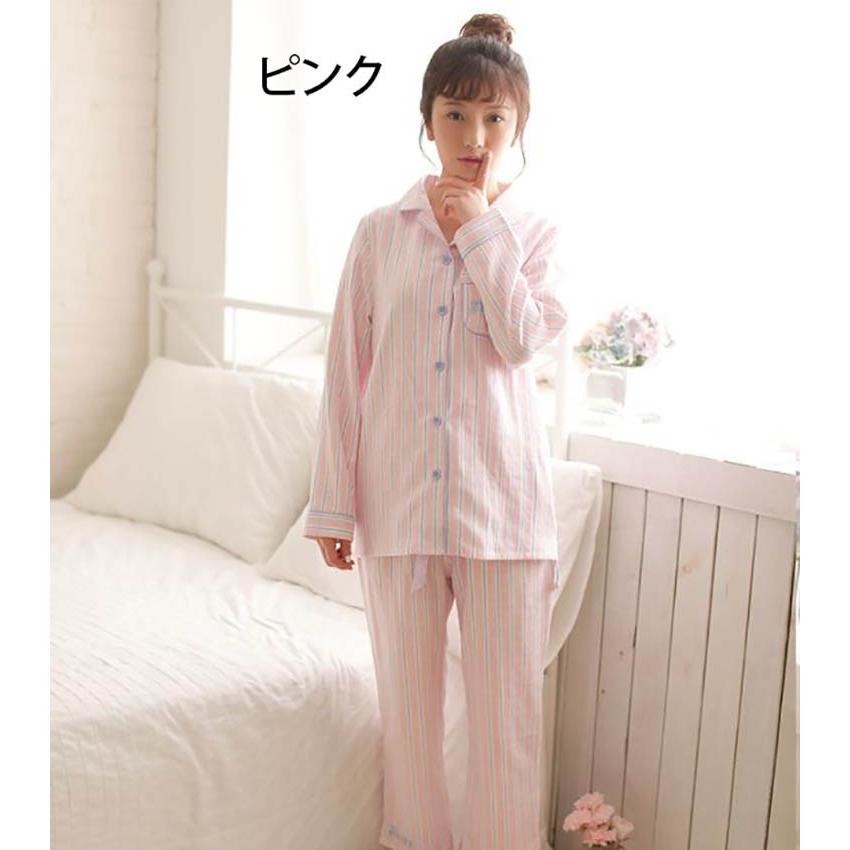 パジャマ 上下セット レディース 春秋 前開き 綿 パジャマ ネグリジェ 長袖 韓国風 可愛い パジャマ ゆるゆる 寝巻き 部屋着 Y アユストア 通販 Yahoo ショッピング