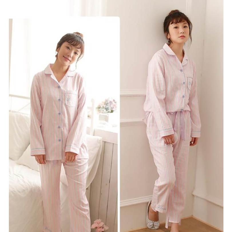 パジャマ 上下セット レディース 春秋 前開き 綿 パジャマ ネグリジェ 長袖 韓国風 可愛い パジャマ ゆるゆる 寝巻き 部屋着 Y アユストア 通販 Yahoo ショッピング