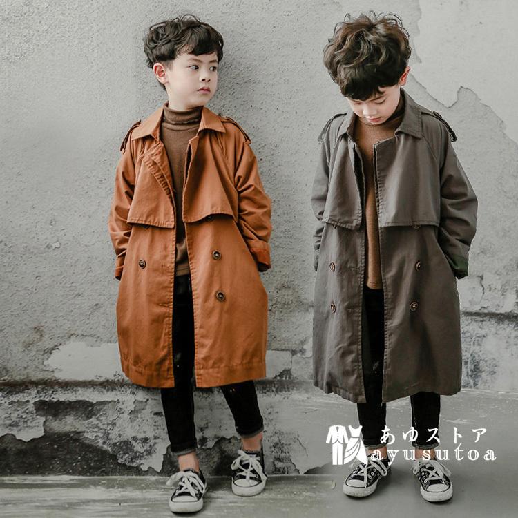 トレンチコート キッズ 男の子 子供服 春秋 コート アウター ロングコート ジャケット チュニック キッズコート スプリングコート 防風 おしゃれ 可愛い 新品 Y4167 アユストア 通販 Yahoo ショッピング