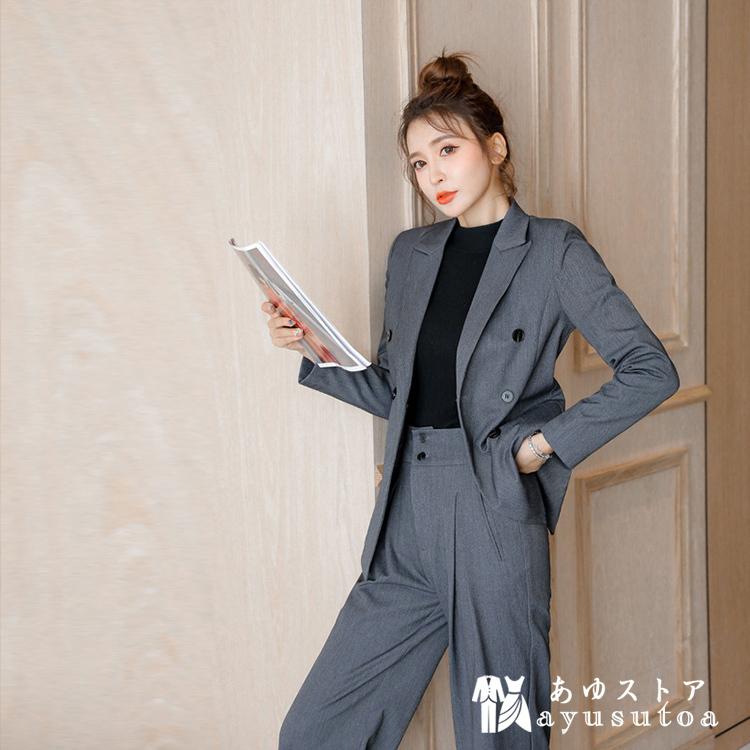 フォーマル パンツスーツ レディース セットアップ ジャケット レディース ビジネススーツ キャリア 上下 2点 アンサンブル 通勤ol 通勤服 オフィス 仕事 会社 Y アユストア 通販 Yahoo ショッピング