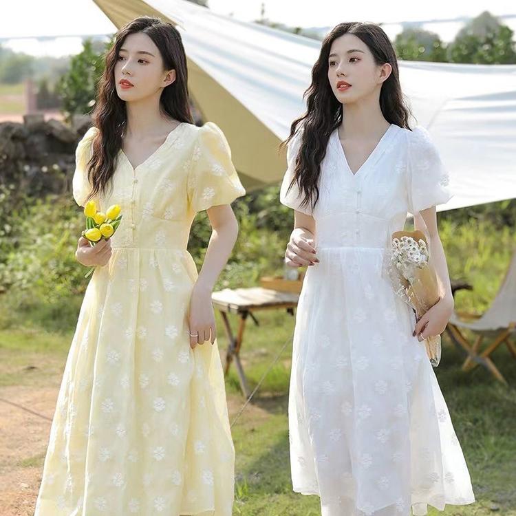 ワンピース レディース 40代 きれいめ 春夏 ワンピース 半袖 Vネック 花柄ワンピース Aライン ドレス 大きいサイズ おしゃれ 可愛い 着痩せ 上品 S M L Xl Y アユストア 通販 Yahoo ショッピング