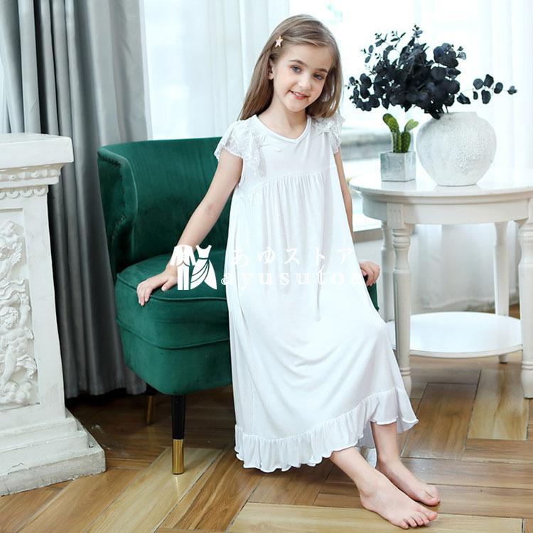 キッズ パジャマ 女の子 ネグリジェ ワンピース お姫様 夏 ノースリーブ 子供服 上品 オシャレ ルームウェア 部屋着 寝巻き カジュアル ゆったり Y アユストア 通販 Yahoo ショッピング