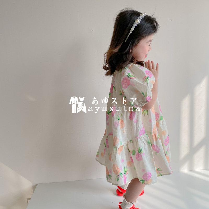 割引価格 ワンピース女の子ワンピースドレスキッズ半袖パフスリーブことも服花柄可愛い復古風オシャレ姫系ドレス膝丈演奏会発表会結婚式成人式2色 ワンピース チュニック カラー ブルー Www Projectcorfu Com