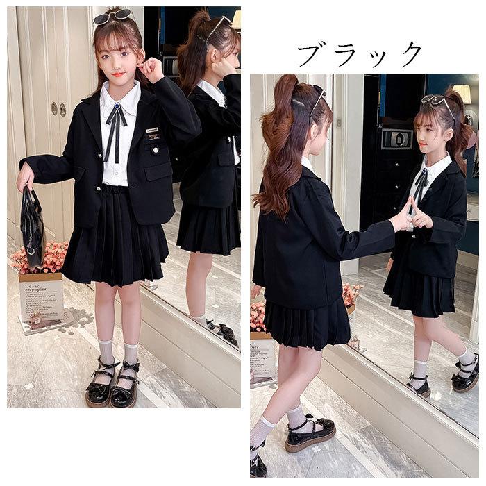 女の子 ブレザー スーツジャケット 入学式 卒業式 発表会 受験用 七五三 キッズ アウター 長袖 ブレザー 英文柄 文化祭 学園祭 記念日 春 秋 3色選べる 1 170 Y アユストア 通販 Yahoo ショッピング