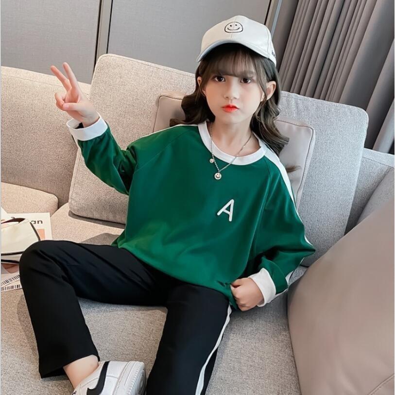 子供 ジャージ 上下セット 女の子 おしゃれ セットアップ キッズ スウェット 長袖tシャツ パンツ 秋新作 トレーニングウェア 緑 Y アユストア 通販 Yahoo ショッピング