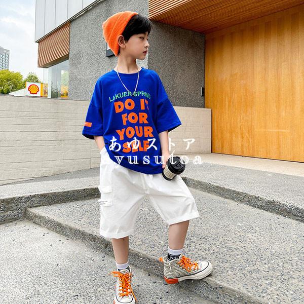 子供服 男の子 夏 セットアップ キッズ 半袖 トップス Tシャツ ハーフパンツ 半ズボン ショートパンツ ボトムス 韓国子供服 ジュニア ベビー服 おしゃれ 可愛い 5 好評