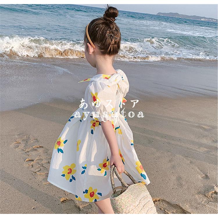 海外 ワンピース キッズ 夏服 子供服 女の子 半袖ワンピース 花柄ワンピース 蝶結び 韓国子供服 ベビー服 子供ドレス 結婚式 お姫様 誕生日 七五三 おしゃれ 可愛い Simbcity Net