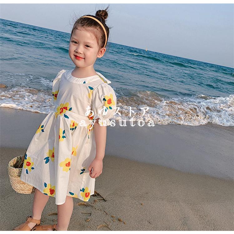 海外 ワンピース キッズ 夏服 子供服 女の子 半袖ワンピース 花柄ワンピース 蝶結び 韓国子供服 ベビー服 子供ドレス 結婚式 お姫様 誕生日 七五三 おしゃれ 可愛い Simbcity Net
