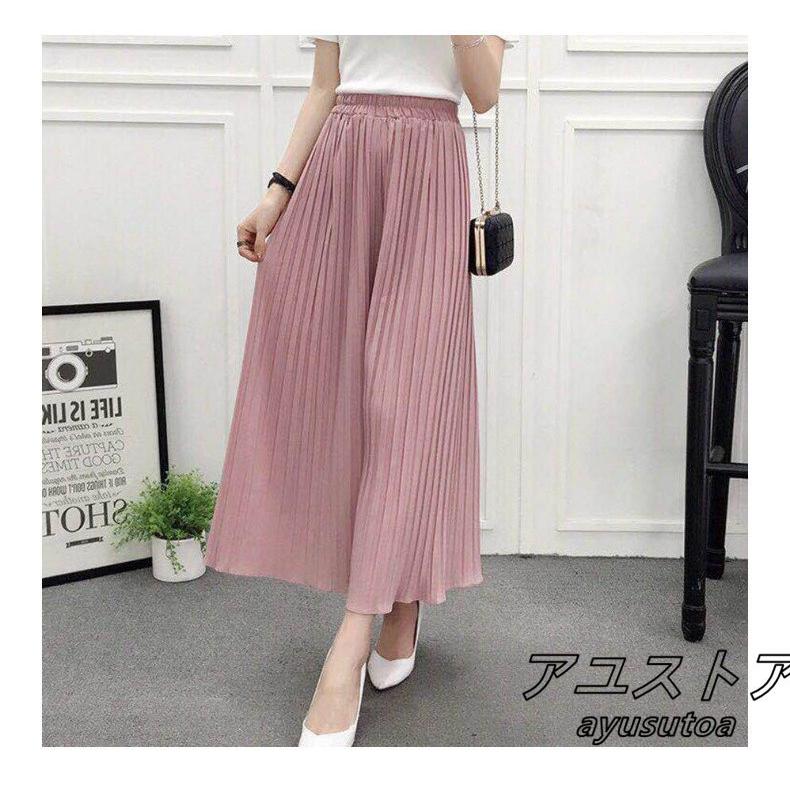 ガウチョパンツ コーデ 40代 夏 9分丈 ワイドパンツ レディース ボトムス ズボン スカート風 大きいサイズ 体型カバー きれいめ ゆったり 美脚 着痩せ 通勤 新品 Y アユストア 通販 Yahoo ショッピング