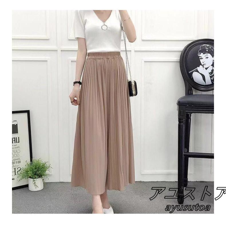 新品 ガウチョパンツ コーデ 40代 夏 9分丈 ワイドパンツ レディース ボトムス ズボン スカート風 大きいサイズ 体型カバー きれいめ ゆったり 美脚 着痩せ 通勤 新品 Aynaelda Com