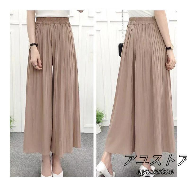限定セール ガウチョパンツ コーデ 40代 夏 9分丈 ワイドパンツ レディース ボトムス ズボン スカート風 大きいサイズ 体型カバー きれいめ ゆったり 美脚 着痩せ 通勤 新品 Aynaelda Com
