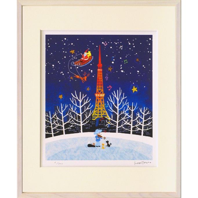 絵画 壁掛け クリスマス（はりたつお） 壁飾り インテリア 油絵 花
