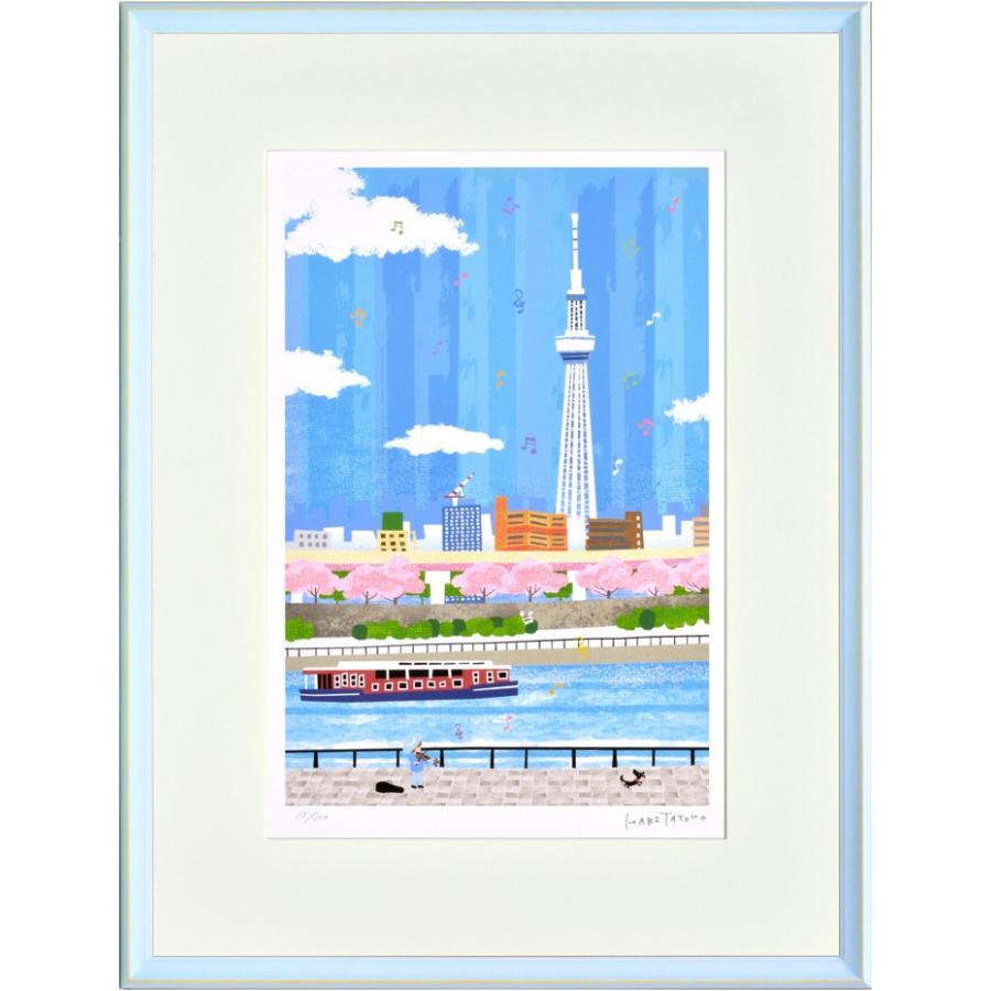 初回限定 絵画 額入り 壁掛け はりたつお 隅田川ii 絵画 壁掛け 壁掛け 壁飾り 油絵 インテリア 油絵 花 アートパネル ポスター 絵 額入り リビング 玄関 アジアの布雑貨 ウィージャ 961e0f Bromyros Com Uy