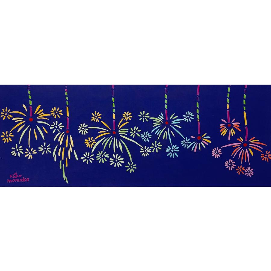 絵てぬぐい 絵画 線香花火 メール便 手ぬぐい 手拭い タオル