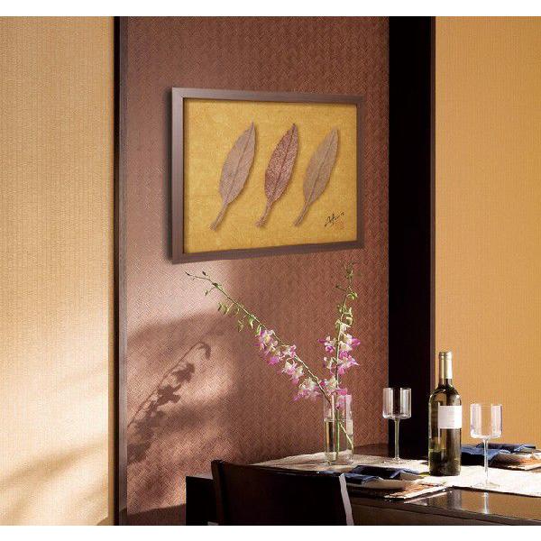 和紙アートフレーム AGLAONEMA(アグラオネマ) 柿渋染め 絵画 壁掛け 壁