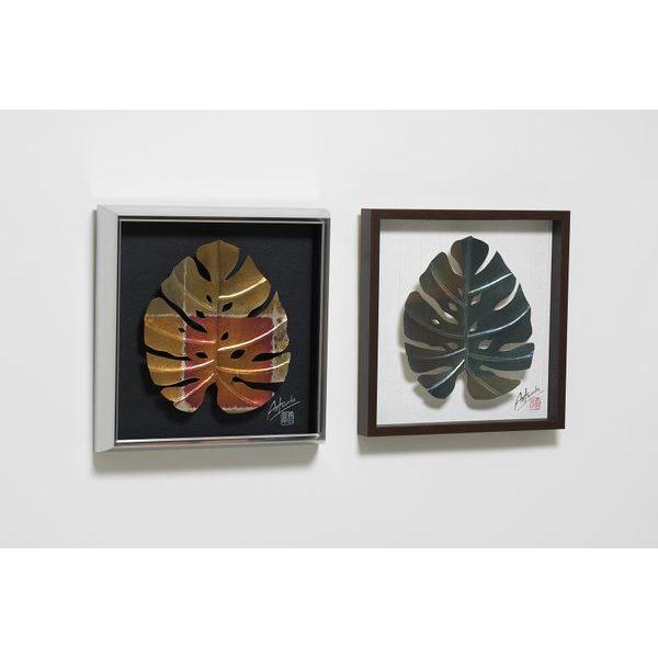 和紙アートフレーム MONSTERA(モンステラ) NANASAI S 絵画 壁掛け 壁
