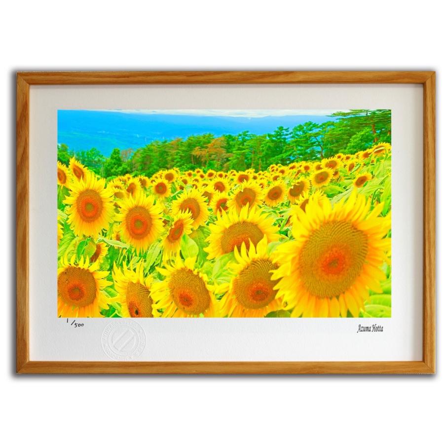 版画 絵画 ひまわりのある風景004 山梨・北杜市 堀田東 壁掛け 版画 絵画 ひまわりのある風景004 山梨・北杜市 堀田東 壁掛け