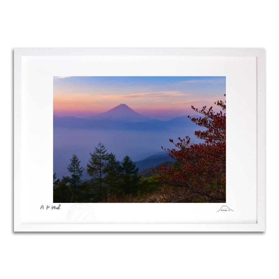 絵画　風景画 版画 絵画 蓮華つつじと赤富士雲海 富士山 インテリア 壁掛け 風景画
