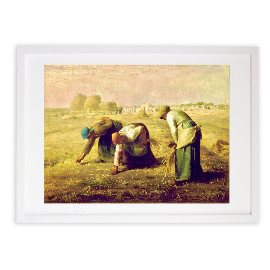 版画 絵画 名画 落穂拾い(1857) ジャン＝フランソワ・ミレー