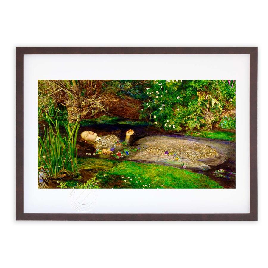 版画 絵画 名画 オフィーリア(1851-1852) ジョン・エヴァレット