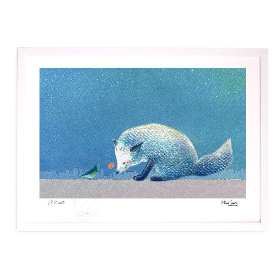 版画 絵画 君だけが好き インテリア 壁掛け 額入り  風景画 ポスター アート アートパネル リビング  アートフレーム 寝室 油絵 おしゃれ Mサイズ