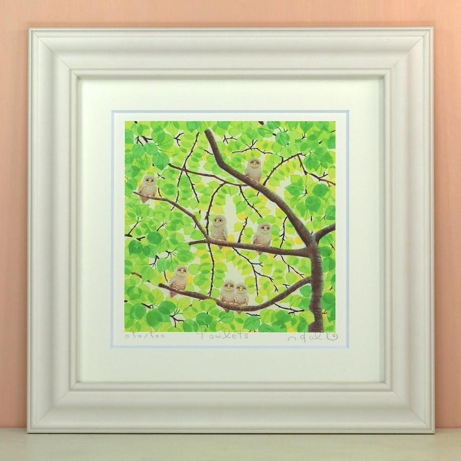 絵画 壁掛け 7owlets 栗乃木ハルミ・くりのきはるみ 絵画 壁掛け 壁飾り インテリア 油絵 花 アートパネル ポスター 絵 額入り