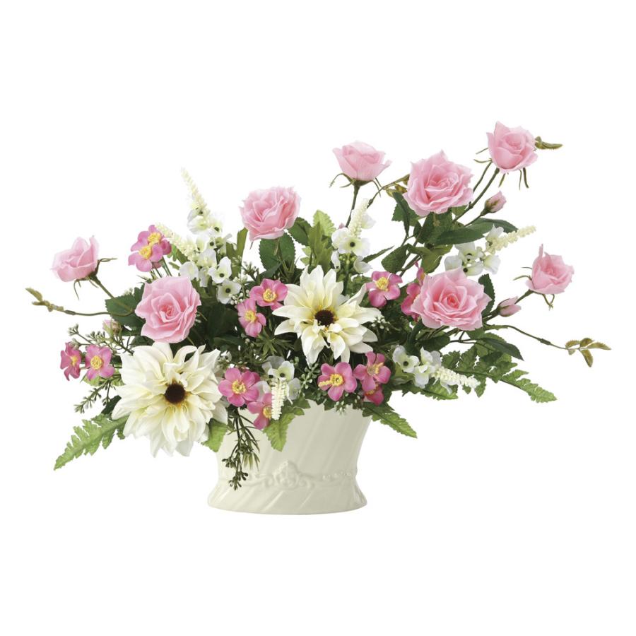 アートフラワー シルフィローズ 〔テーブルタイプ〕 インテリア 部屋に飾る 花 おしゃれ ギフト 華やか 御祝 造花 プレゼント リビング 玄関 キッチン