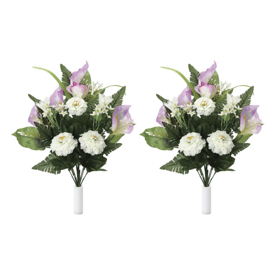 仏花 仏花カラーリリー2個セットN（光触媒未対応） お供え 花 造花  