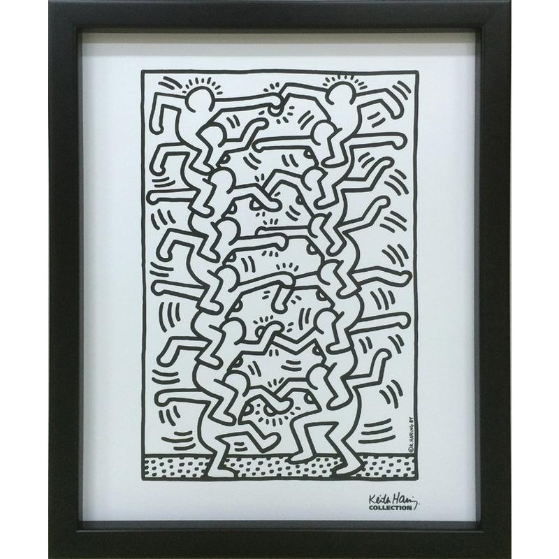 アートフレーム Keith Haring Untitled 絵画 壁掛け 壁飾り インテリア 油絵 花 アートパネル ポスター 絵 額入り リビング 玄関｜ayuwara