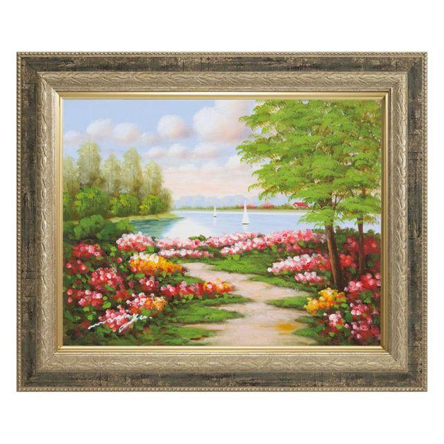 手描き油絵 モリンガ 花畑に彩られて2 F10 画家本人手描き 絵画 額入り 絵画 絵 Iop 日本唯一の風景専門店 あゆわら 通販 Yahoo ショッピング