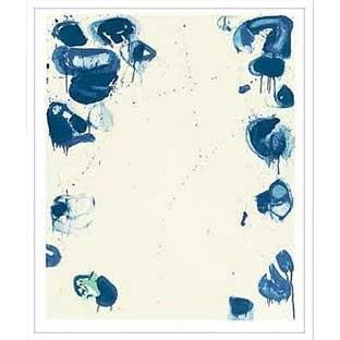 絵画・抽象画 Sam Francis Blue Ballsiv,1960(サム・フランシス （シルクスクリーン）5Lサイズ )｜ayuwara