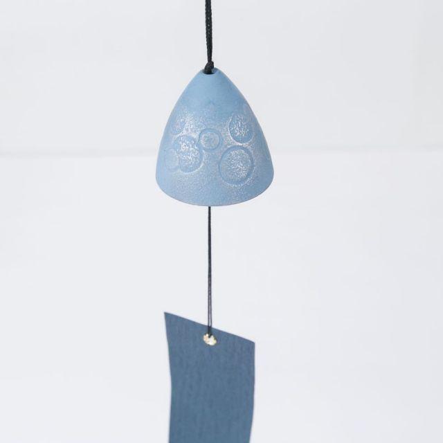 風鈴 シャボン玉 銀/空色 伝統工芸 南部鉄器 岩鋳謹製 音風景