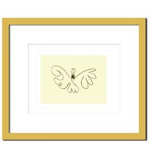 名画・抽象画 Pablo Picasso パブロ ピカソ Le papillon(ル パピヨン) 絵画 壁掛け 壁飾り インテリア 油絵 花 アートパネル ポスター 絵 額入り リビング 玄関