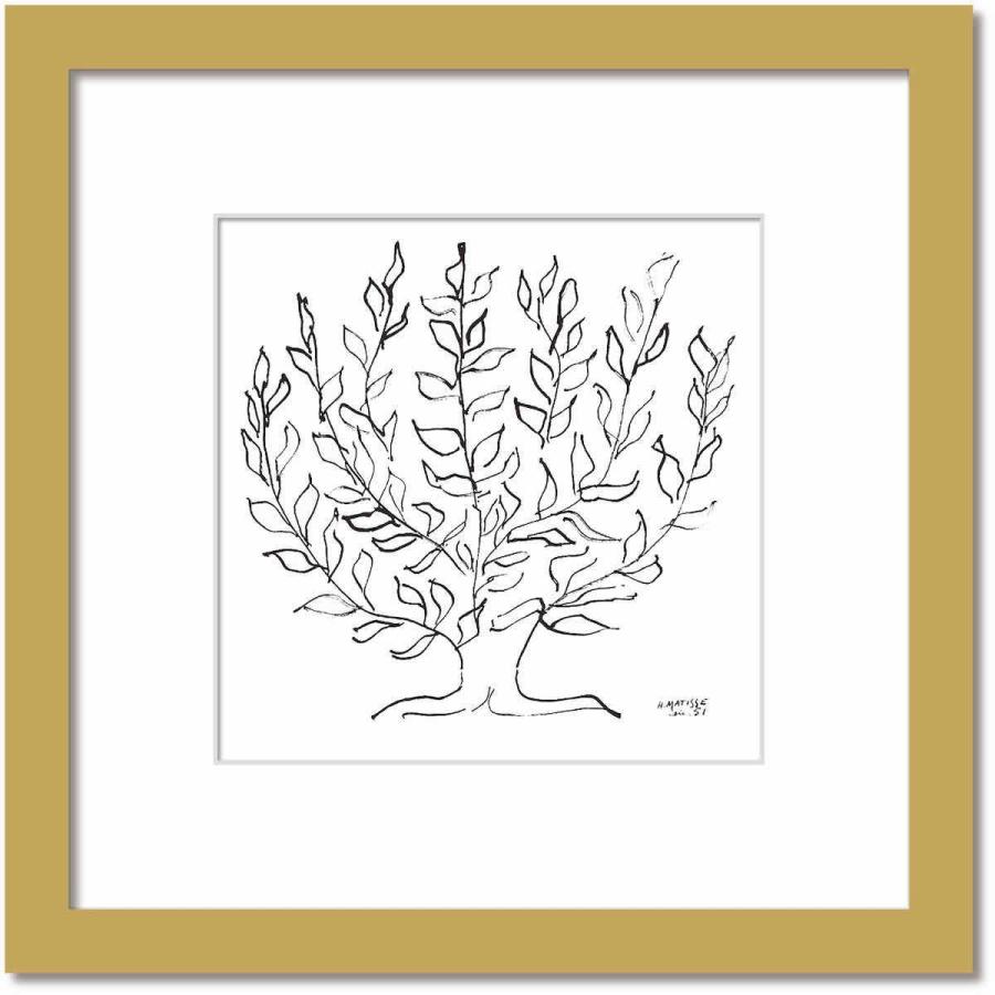 マティス 「Le platane」（プラタナス）額付ナチュラルアートプリント