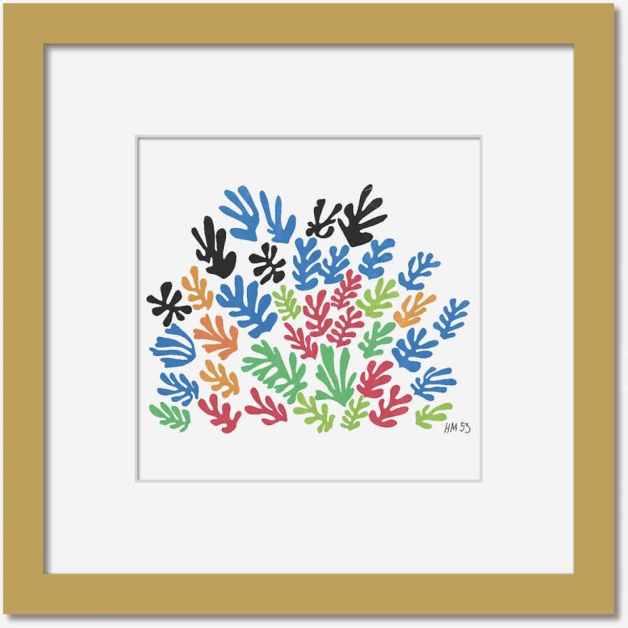 名画 シンプルアート アンリ・マティス 署名入り La Gerbe 花束